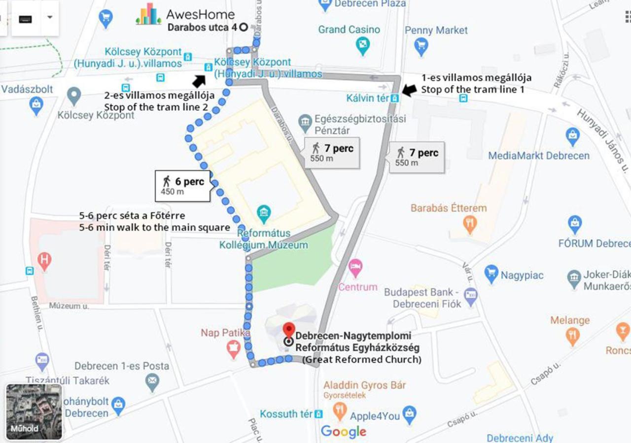 Aweshome City Apartment - 3 Bedrooms And Free Parking ديبريتْسين المظهر الخارجي الصورة
